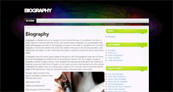 Desktop Screenshot of biography.co.in