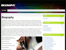 Tablet Screenshot of biography.co.in